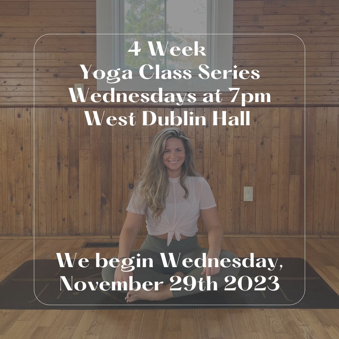 4 Week Yoga Class Series at West Dublin Hall